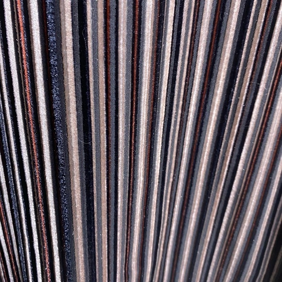 Anthropologie Velvet Funnel Neck Long Striped Sleeve Multi Striped in Small - Picture 4 of 11